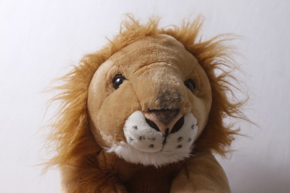 Vintage Lion Large Plush 27" Lying Down Stuffed Animal ~ 260917-WH 810